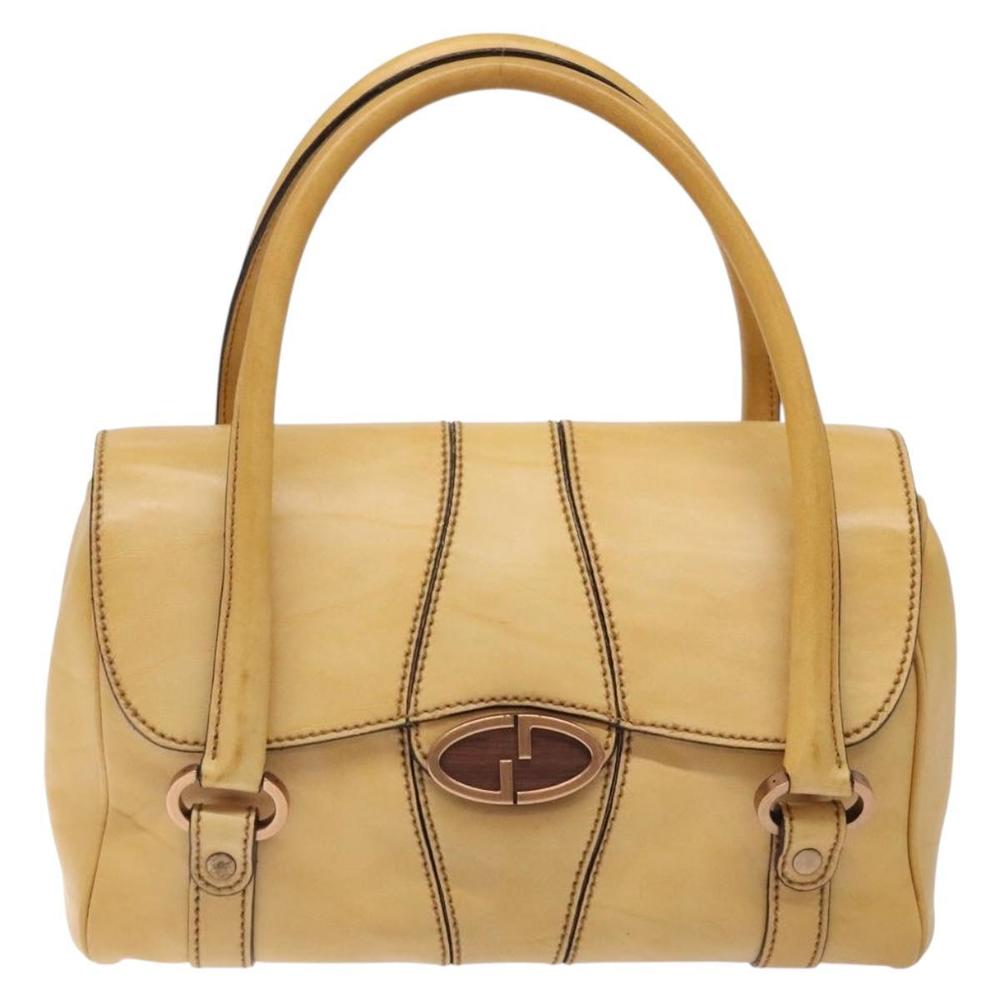 GUCCI Hand Bag Leather Beige 124245 Auth 131725 - Picture 13 of 16